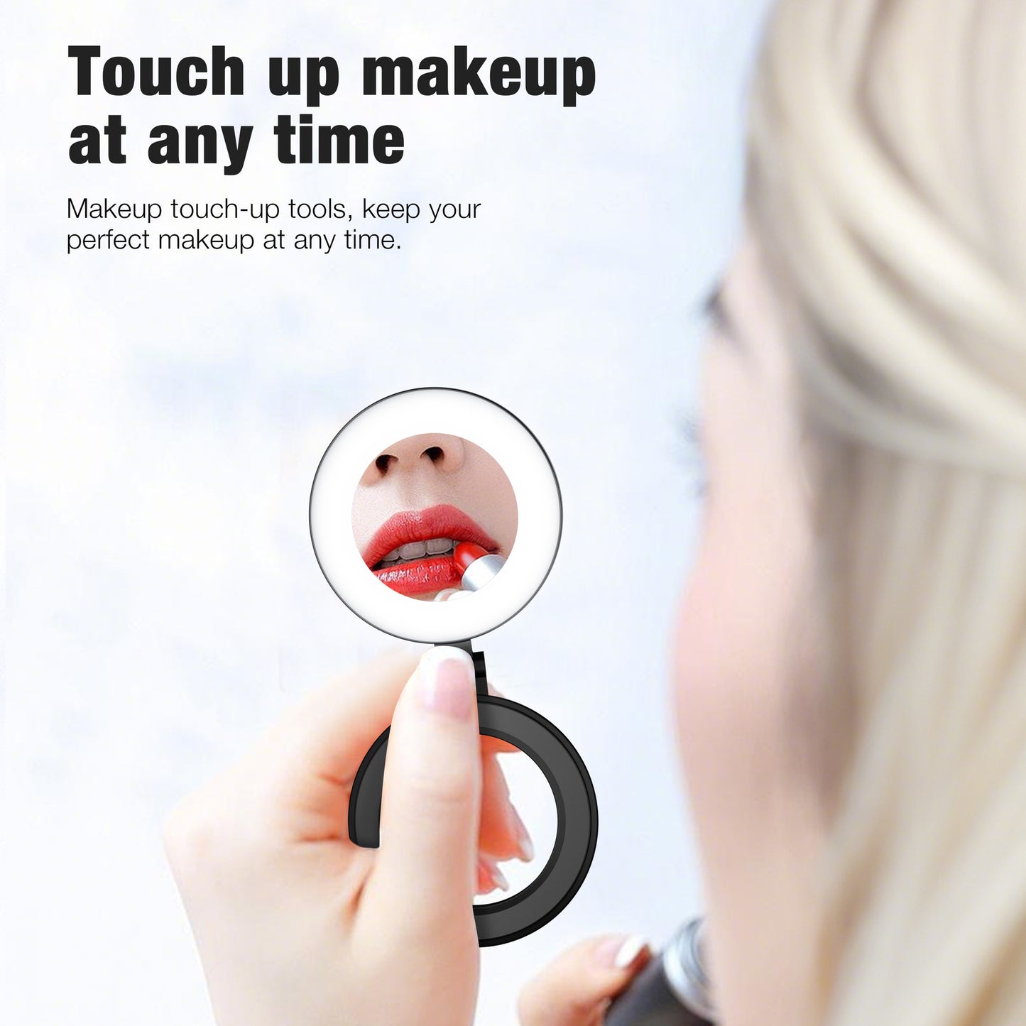 Foldable magnetic phone light for illumination